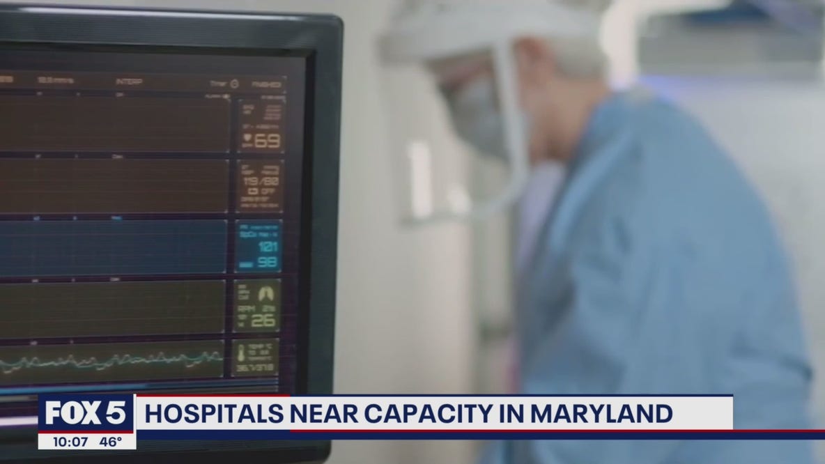 Hospitals near capacity in Maryland